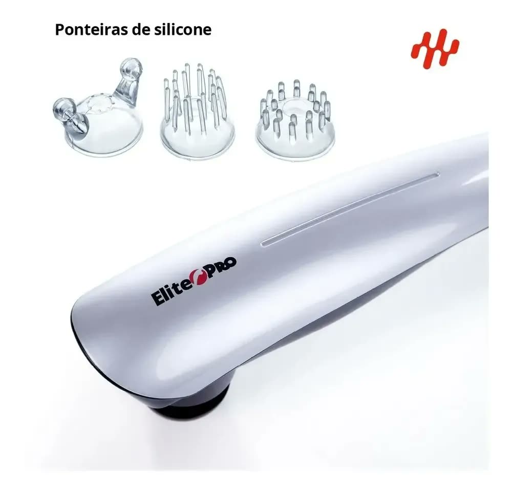 Massageador Elétrico Profissional Terapia Elite Pro Cor Cinza