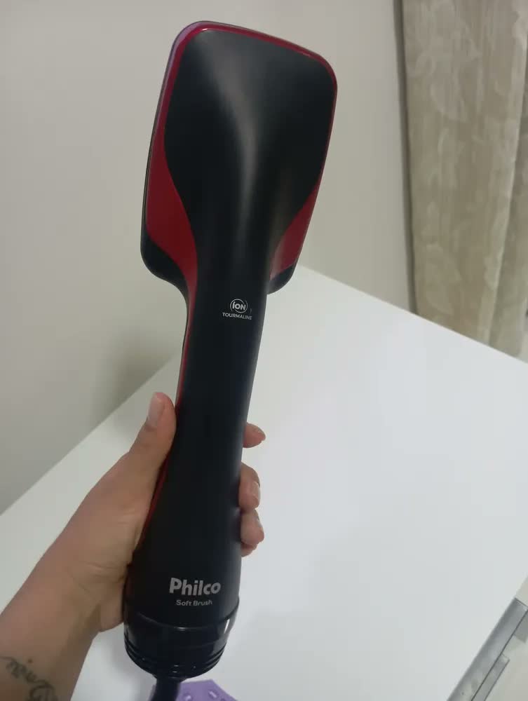 foto de Escova Secadora Modeladora Philco Soft Brush 1200w