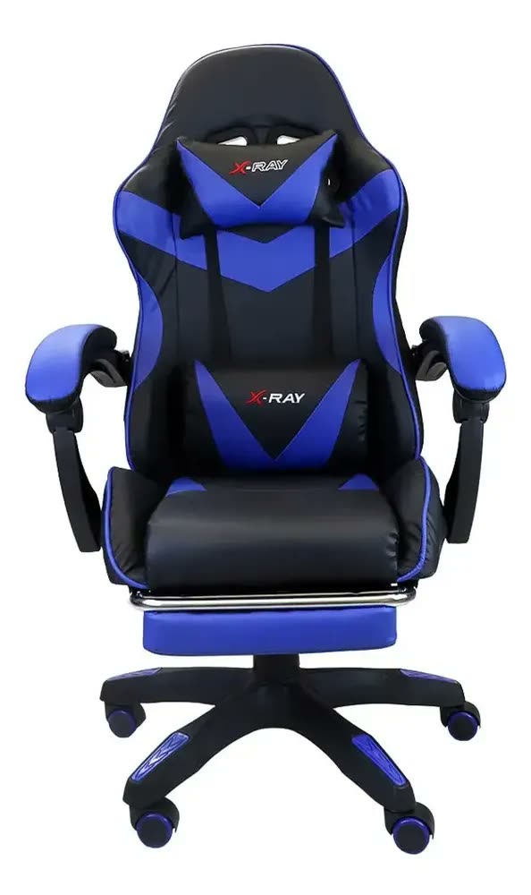 Cadeira Gamer X-ray Para Jogos/escritório Confortável Cor Azul