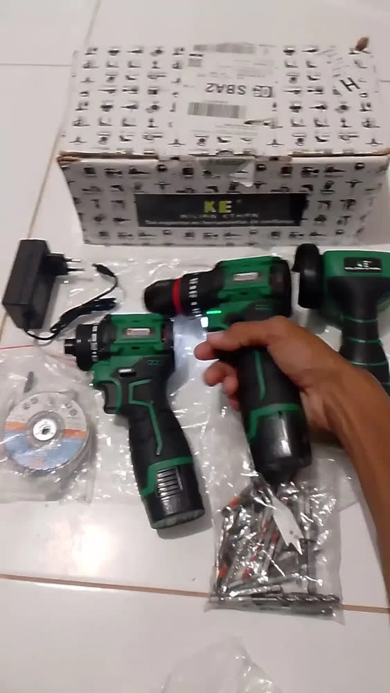 foto de Kit Kilian Ethan 3 em 1: Furadeira, Parafusadeira e Mini Esmerilhadeira 3