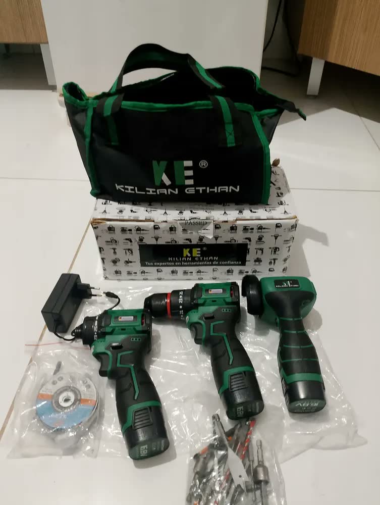 foto de Kit Kilian Ethan 3 em 1: Furadeira, Parafusadeira e Mini Esmerilhadeira 3