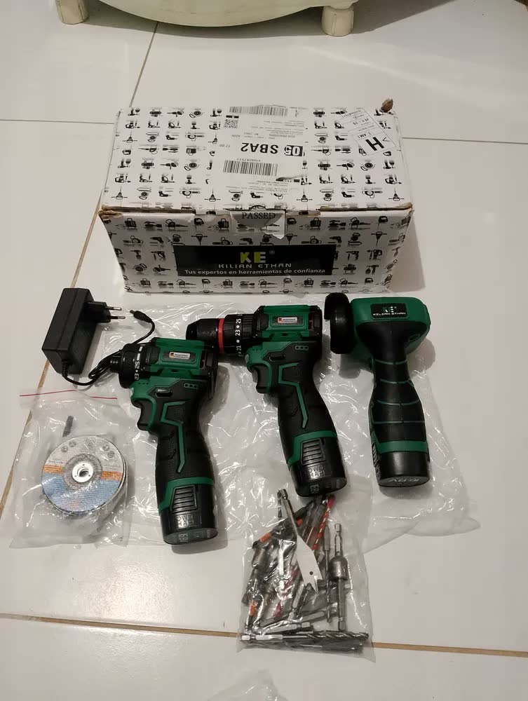 foto de Kit Kilian Ethan 3 em 1: Furadeira, Parafusadeira e Mini Esmerilhadeira 3