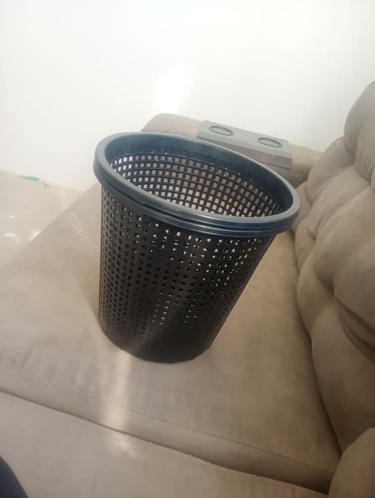 foto de Kit 2 Lixeira 10 Litros Cesto para Lixo Banheiro Lixeira para Escritório Cestinho para Lixo Telado Preto Cesta Telada para Lixo Cestinha para Roupa Suja Lixeira Preta 10l Lavabo Bancada Cozinha