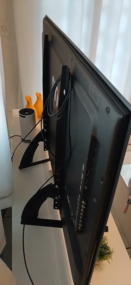 foto de Suporte Universal Tv Monitor Mesa Base Pé Delin 36 A 75 Polegadas Até 50kg Base Firme