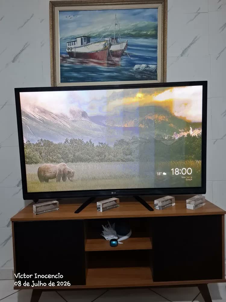 foto de Suporte Universal Tv Monitor Mesa Base Pé Delin 36 A 75 Polegadas Até 50kg Base Firme