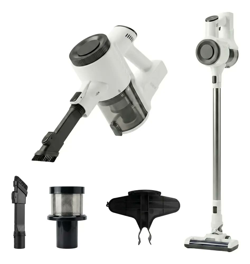Aspirador de po vertical portatil sem fio para casa carro branco