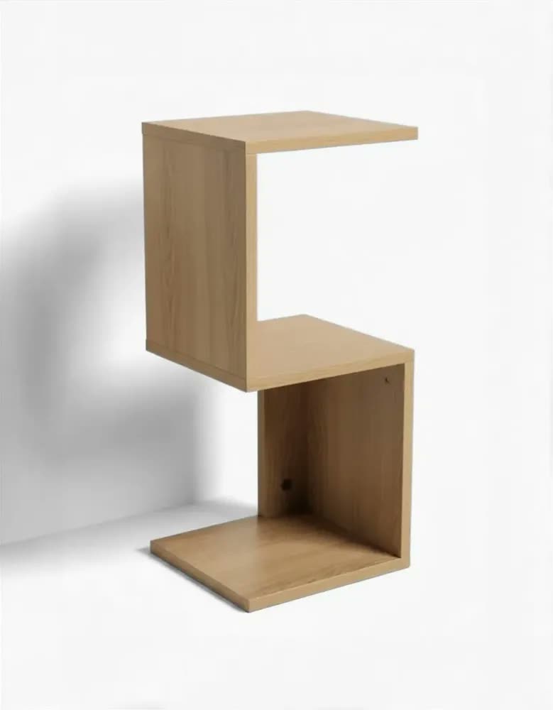 Nicho Mesa Cabeceira S Organizador 24x24x60 Quarto Decoração Fosco Madeirado