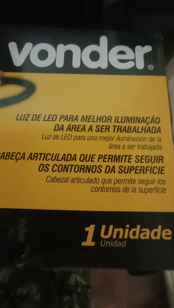 foto de Lixadeira Parede Profissional 800w Lpv 800 Vonder Drywall 220v Amarelo 50 Hz / 60 Hz