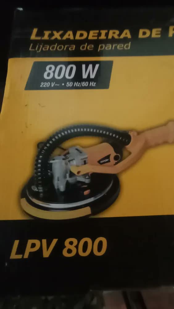 foto de Lixadeira Parede Profissional 800w Lpv 800 Vonder Drywall 220v Amarelo 50 Hz / 60 Hz