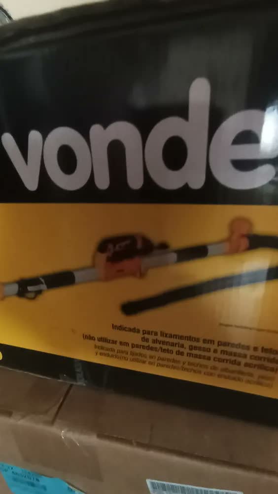 foto de Lixadeira Parede Profissional 800w Lpv 800 Vonder Drywall 220v Amarelo 50 Hz / 60 Hz