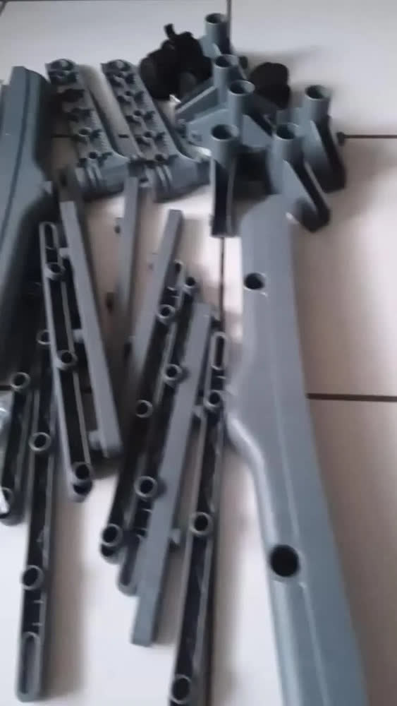 foto de Varal De Chão Dobrável Com Rodinhas, 3 Andares Reforçados E Retráteis, Suporta Até 30 Kg Ideal Para Apartamento Lavanderia Cinza