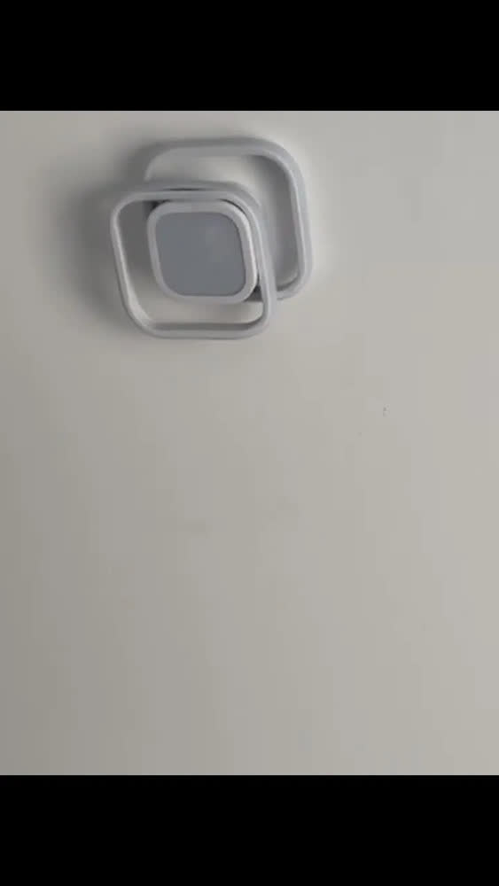 foto de Luminária De Teto Moderna,plafon Sobrepor Lustre Led 3 Em 1 Amarelo