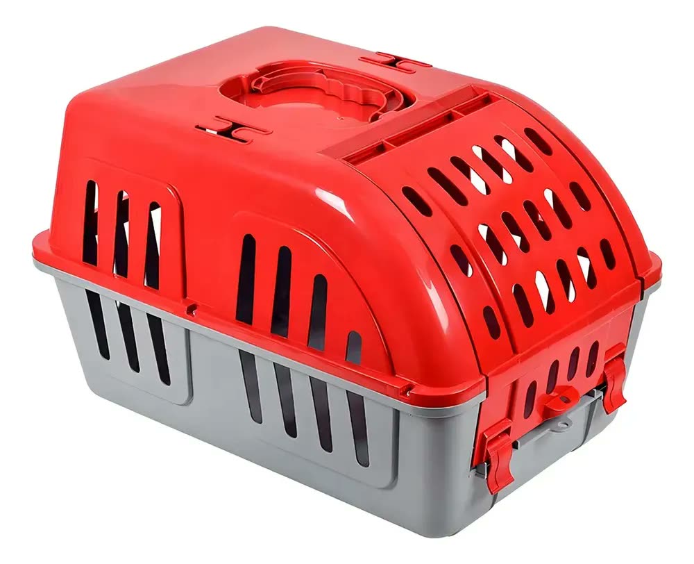 Caixa Bolsa de Transporte Caes Gatos Resistente Vermelho