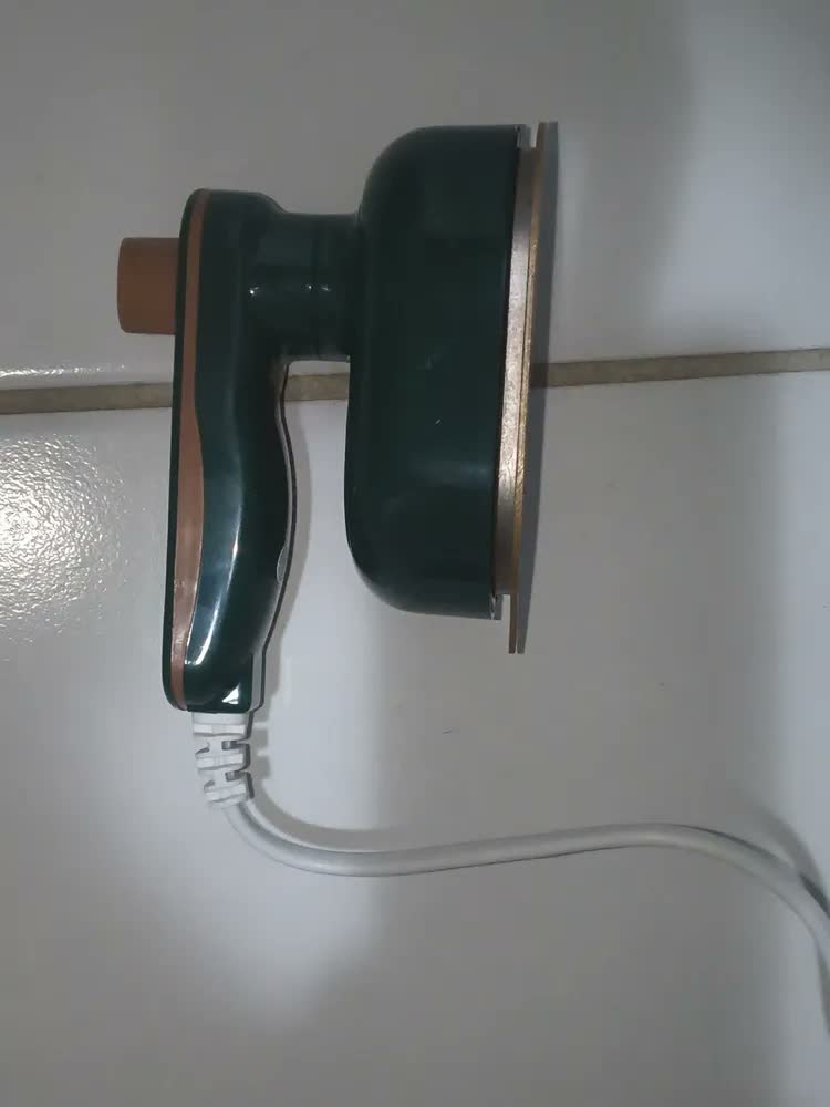 foto de Mini Ferro De Passar Roupa A Vapor Bolsa Viagem Bivolt Cor Verde-escuro CTRPRIME