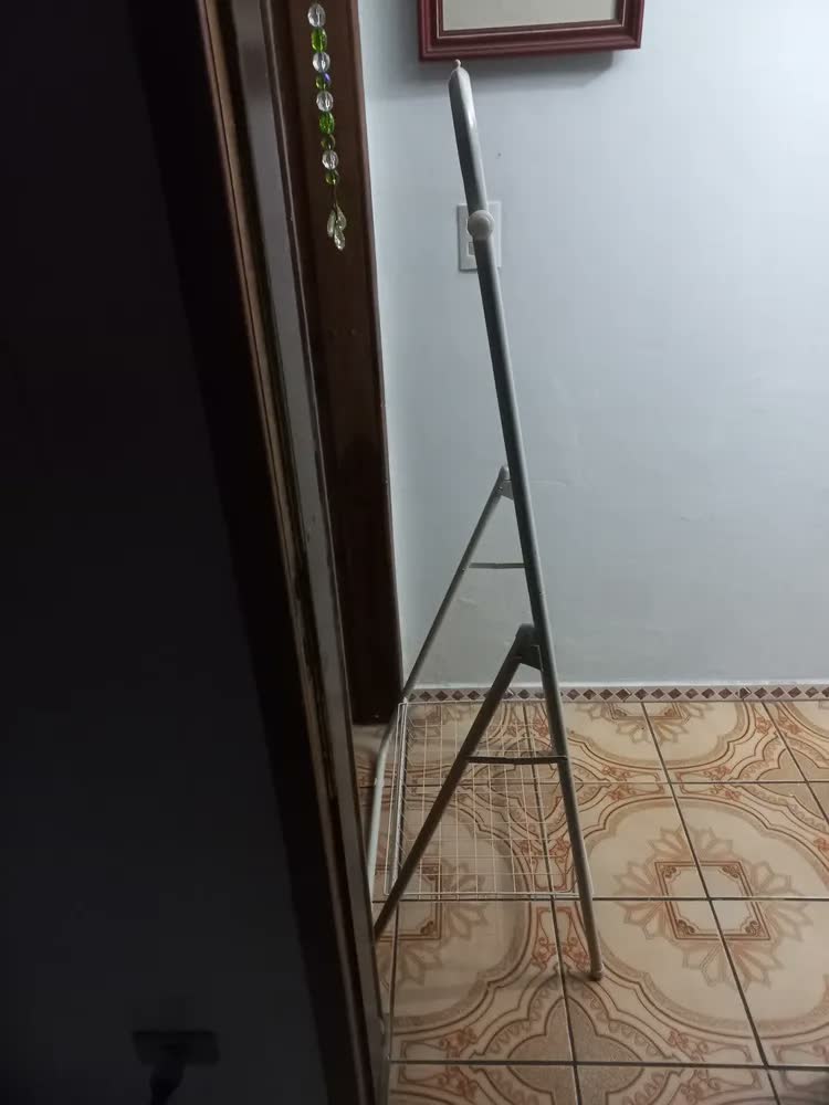 foto de Cabideiro De Chão Arara De Roupas Com Cesto Aço 60cm Bilimo