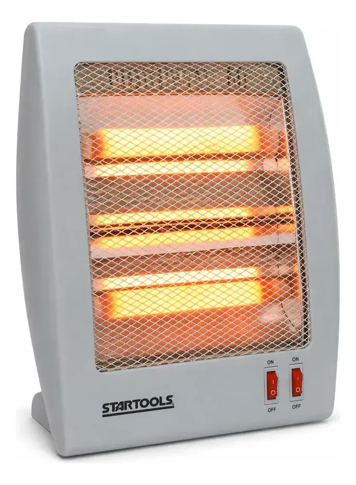 Aquecedor De Ambiente 800w rápido aquecimento cinza