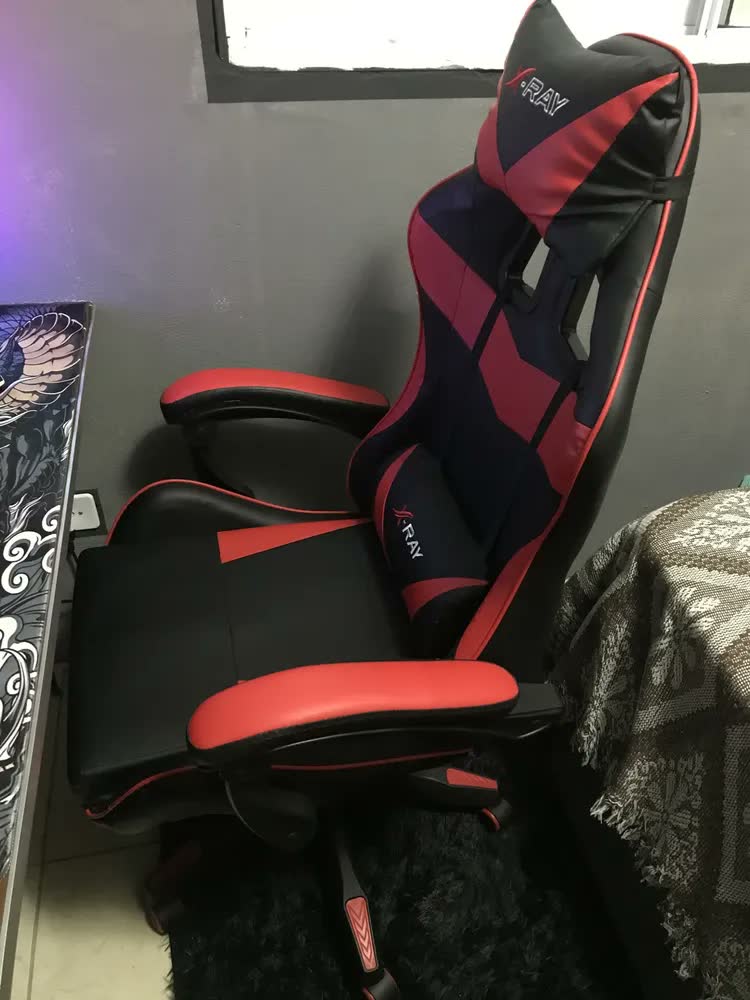 foto de Cadeira Gamer X-ray Para Jogos/escritório Confortável Cor Vermelho