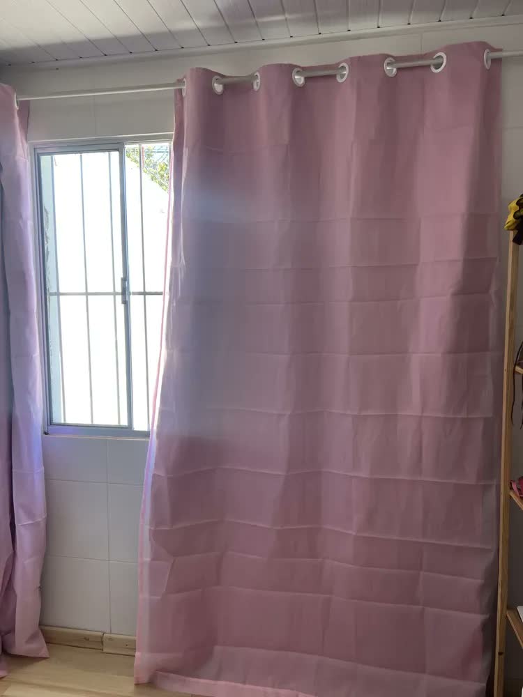 foto de Cortina Blackout Blecaute PVC Voil Corta Luz 2,80x1,60m Bege