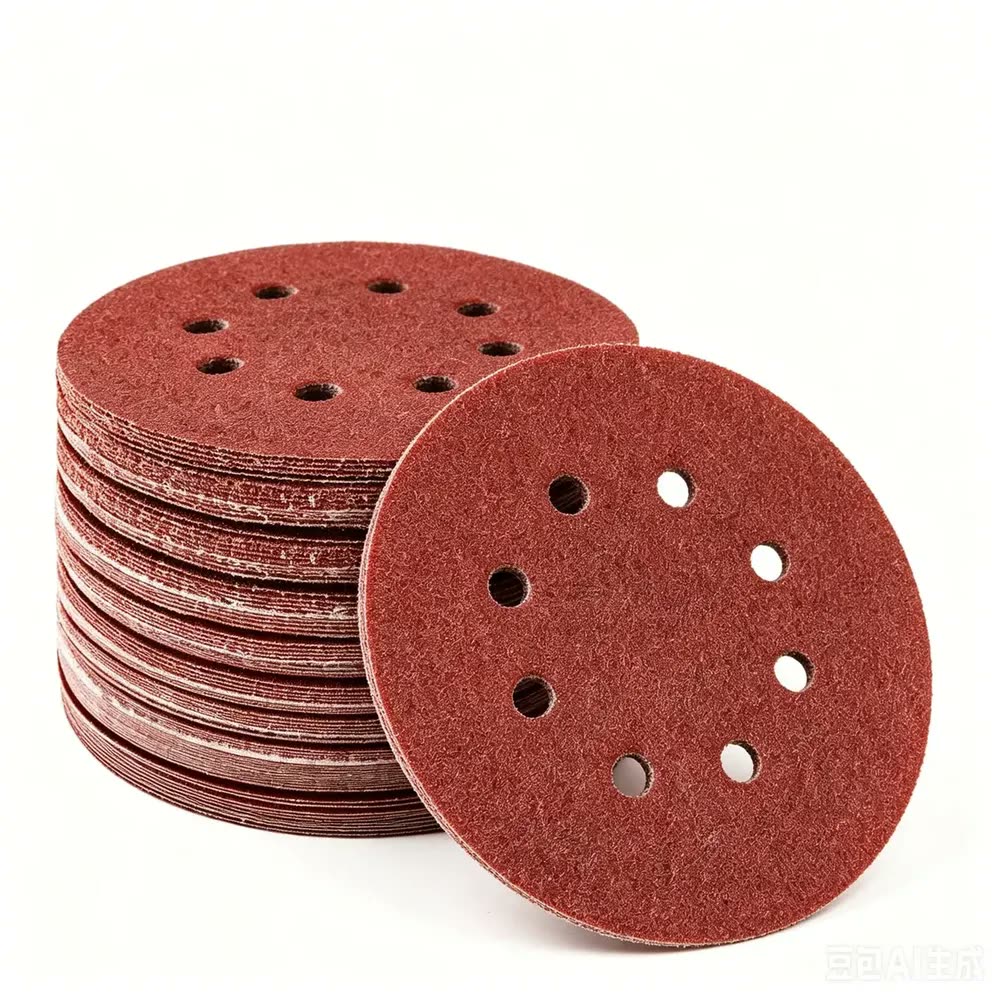 Kit 76pcs Disco De Lixa Velcro 5 Pol 125mm 8 Furos Para Lixadeira Roto Orbital Com Grãos Sortidos