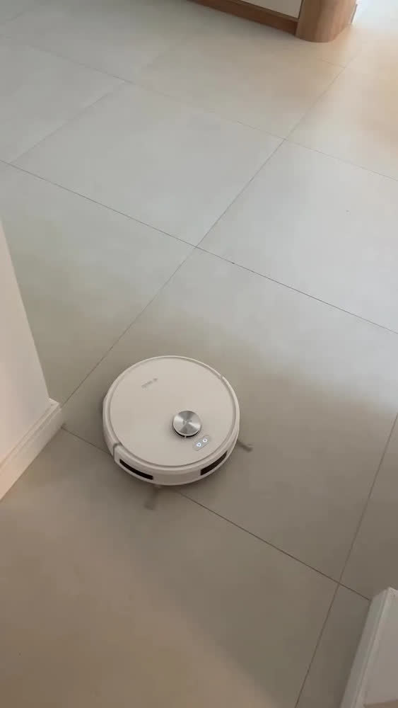 foto de Robô Aspirador Velds V50 Pro, Base Autolimpante Mop Duplo Giratório 10000pa Mapeamento Avançado, Branco