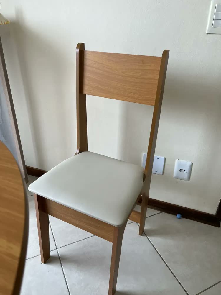 foto de Conjunto Mesa Redonda Art Panta Nature Com 4 Cadeiras Inova Para Cozinha Sala De Jantar