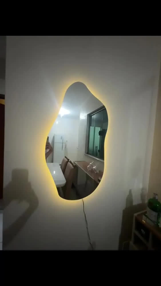 foto de Espelho Orgânico Luz Led Quente A90xl50 De Parede Premium