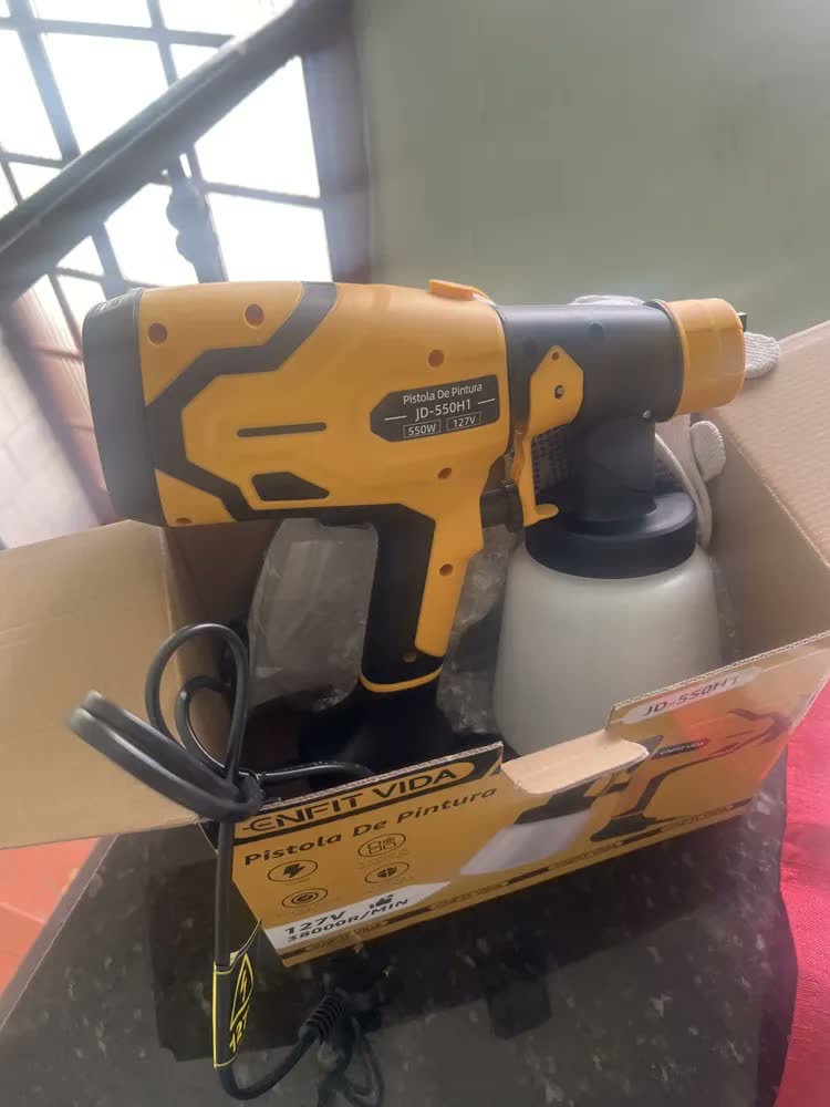 foto de Pistola De Pintura Hvlp Portátil 550w 800ml Pulverizador