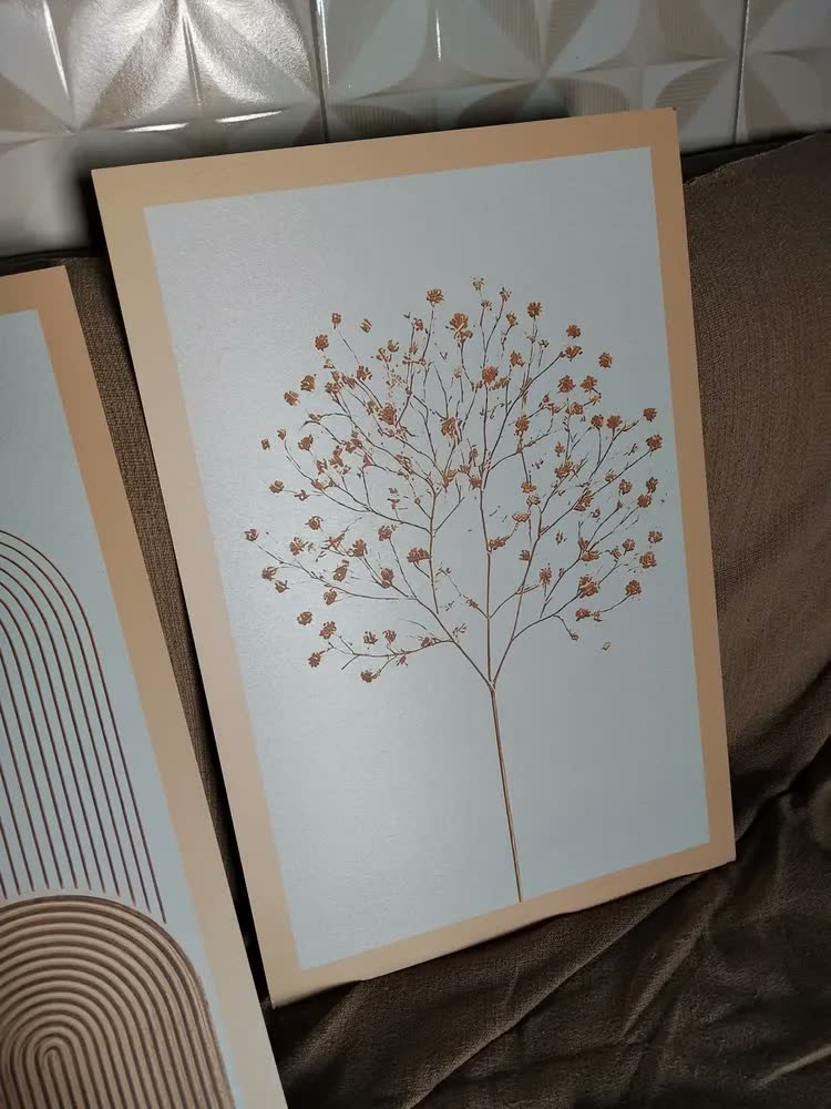 foto de Quadro Decorativo Abstrato Geométrico Ecom Quadros Carvalho Infinite