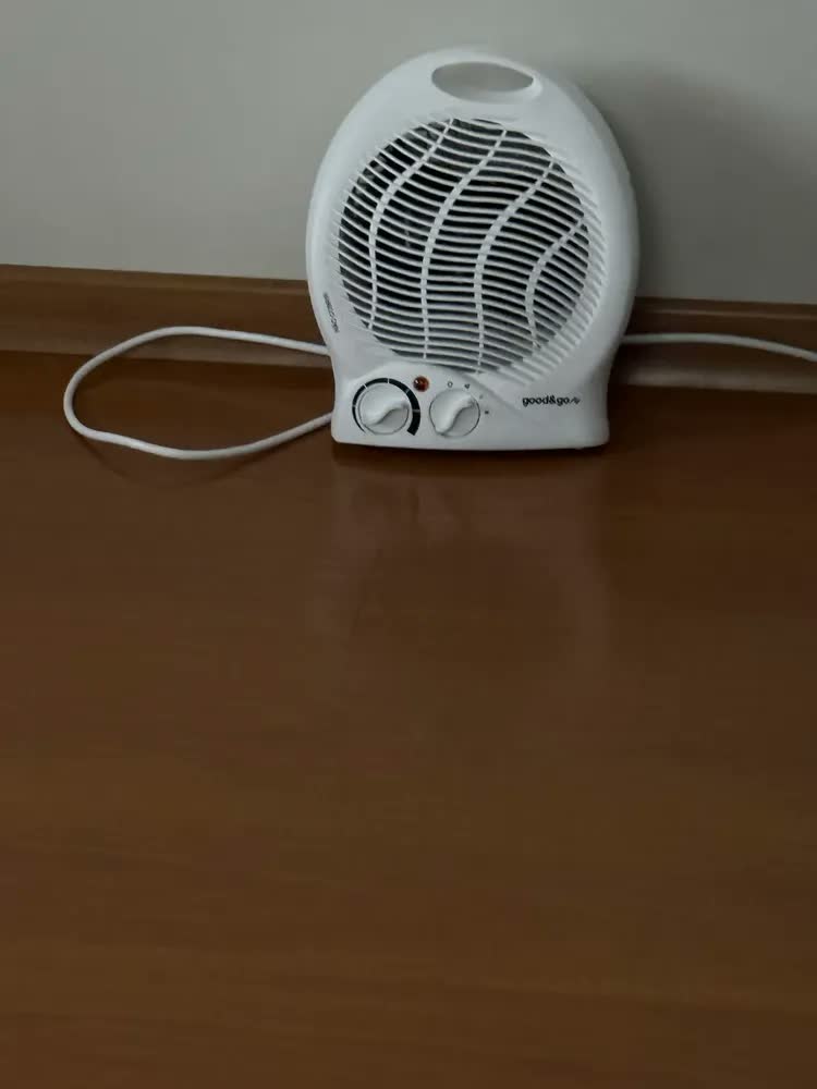 foto de Aquecedor De Ar Eletrico Portatil Termoventilador Compacto Pontente 1500 W Proteção Ventilador 6 Niveis Tempertatura