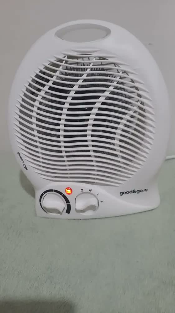 foto de Aquecedor De Ar Eletrico Portatil Termoventilador Compacto Pontente 1500 W Proteção Ventilador 6 Niveis Tempertatura