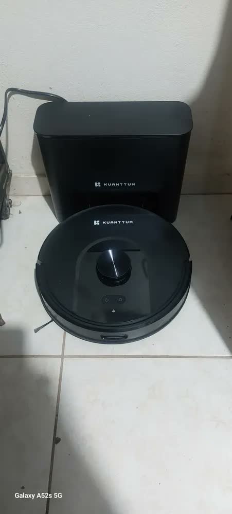 foto de Robô Aspirador Kuanttum X10 para Limpeza com Mapeamento e Base Autolimpante