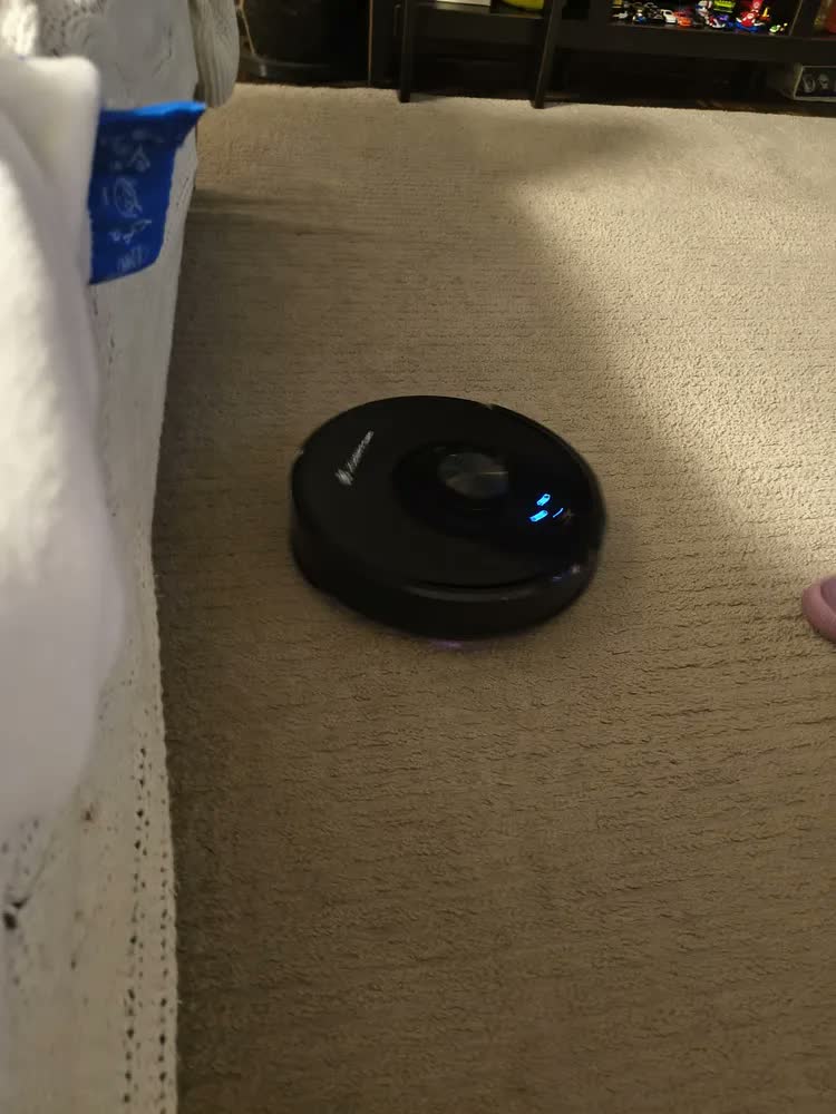 foto de Robô Aspirador Kuanttum X10 para Limpeza com Mapeamento e Base Autolimpante