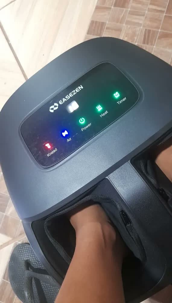 foto de Massageador Para Os Pés Elétrico Shiatsu Com Controle Remoto E Aquecimento Massageador De Pés Massageadora Bivolt