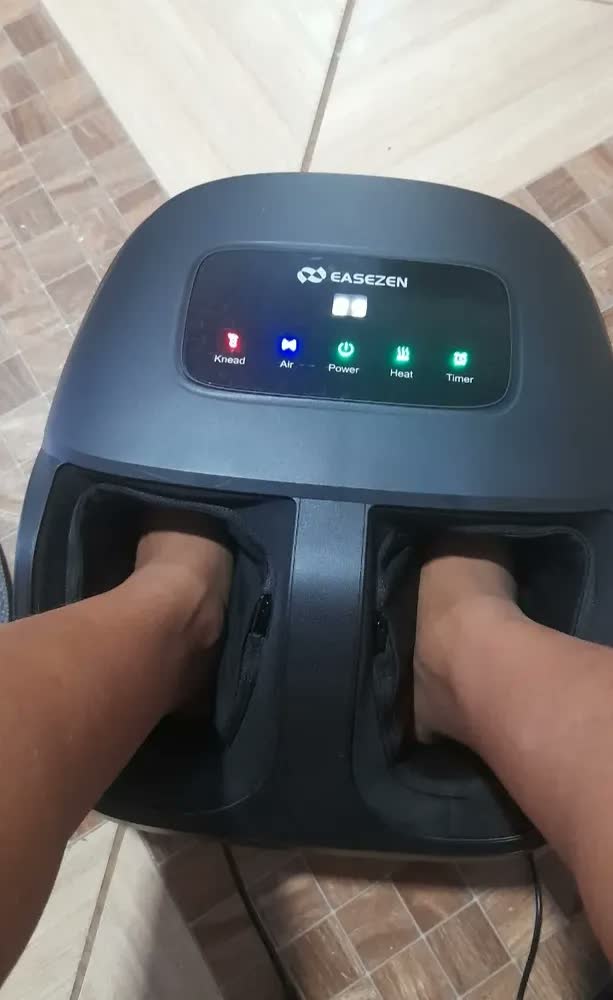 foto de Massageador Para Os Pés Elétrico Shiatsu Com Controle Remoto E Aquecimento Massageador De Pés Massageadora Bivolt