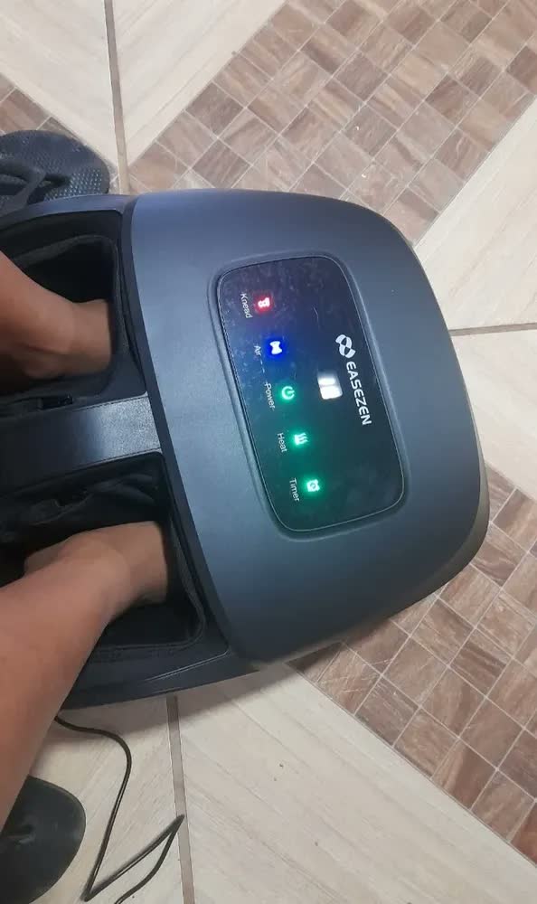 foto de Massageador Para Os Pés Elétrico Shiatsu Com Controle Remoto E Aquecimento Massageador De Pés Massageadora Bivolt