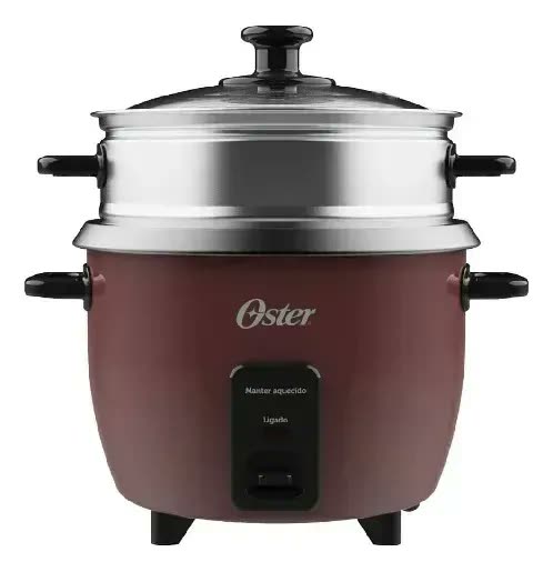 Panela Elétrica De Arroz 1l Oster Bordô Opan310 Bordô