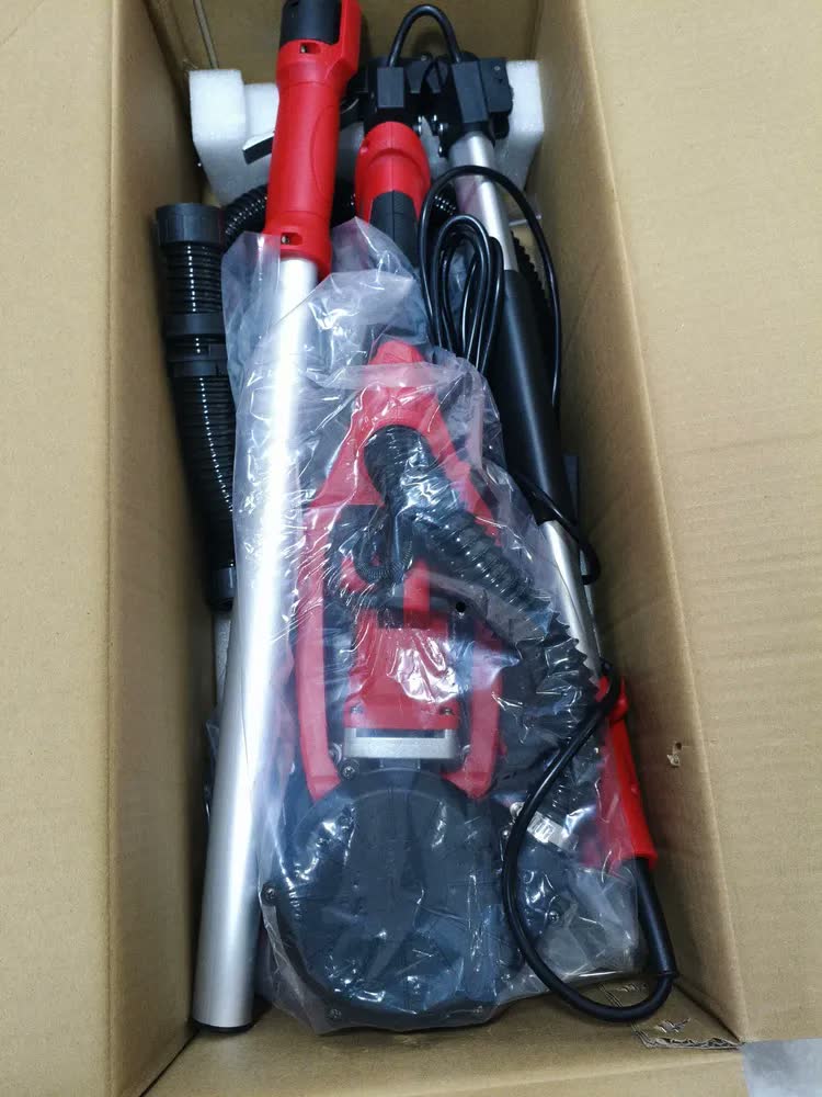 foto de Lixadeira Parede Teto Kanit 1800rpm Lixas Led E Saco Coletor Vermelho E Preto 50/60hz