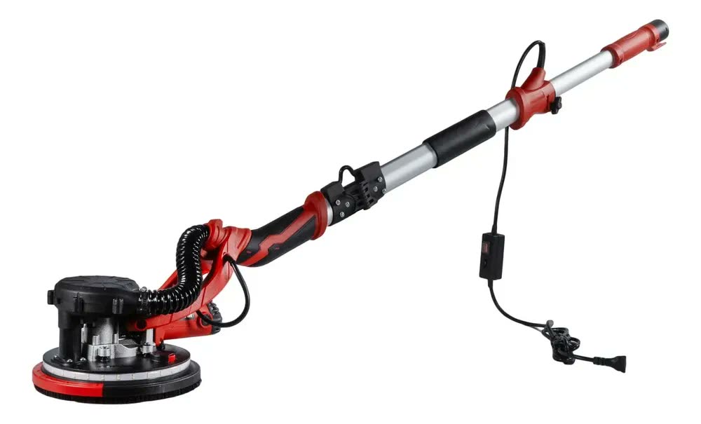 Lixadeira Parede Teto Kanit 1800rpm Lixas Led E Saco Coletor Vermelho E Preto 50/60hz