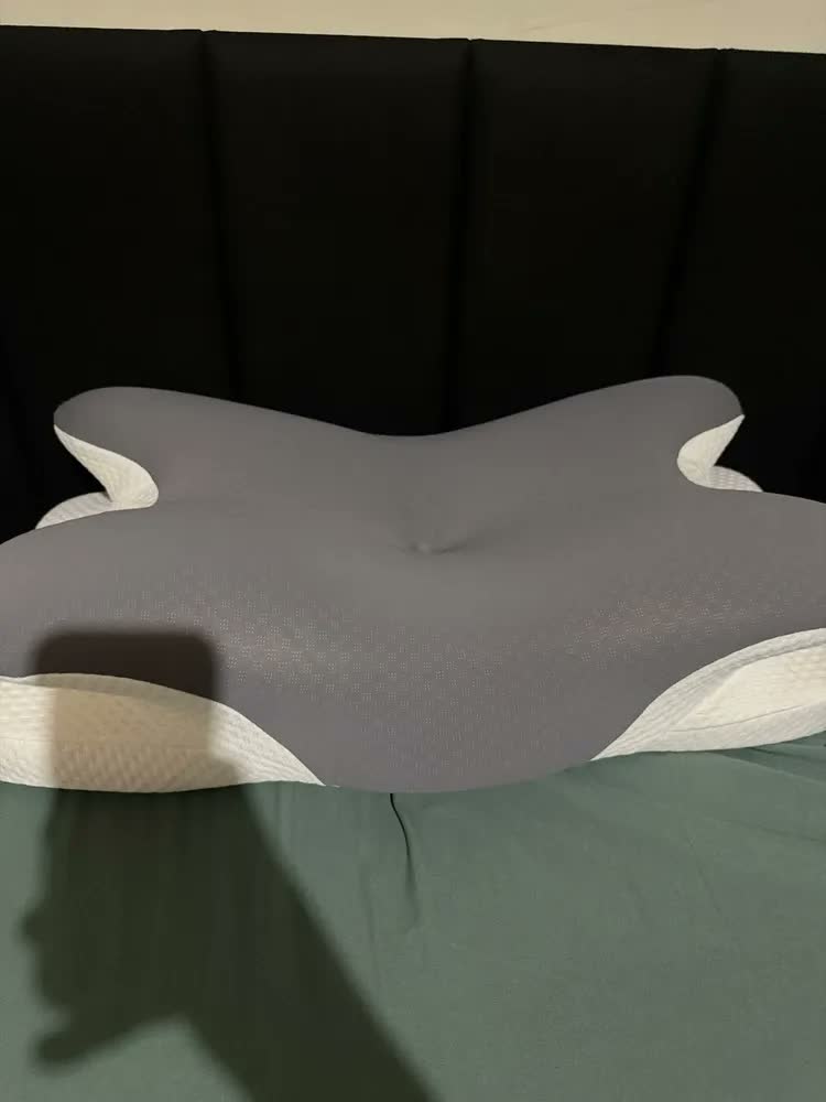 foto de Travesseiro Cervical Ortopédico de Memória, Espuma Viscoelástica para Alívio da Dor
