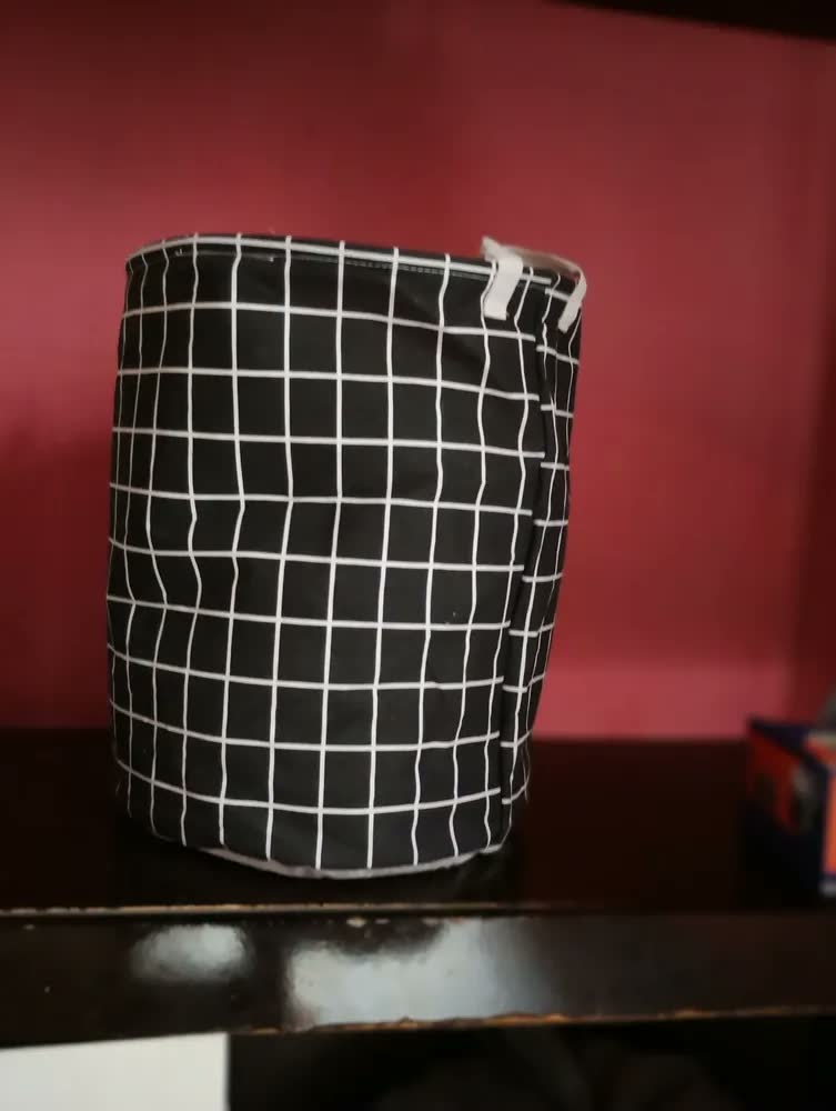 foto de Cesto Organizador Roupa Suja Dobrável Multiuso 40l Cor Branco