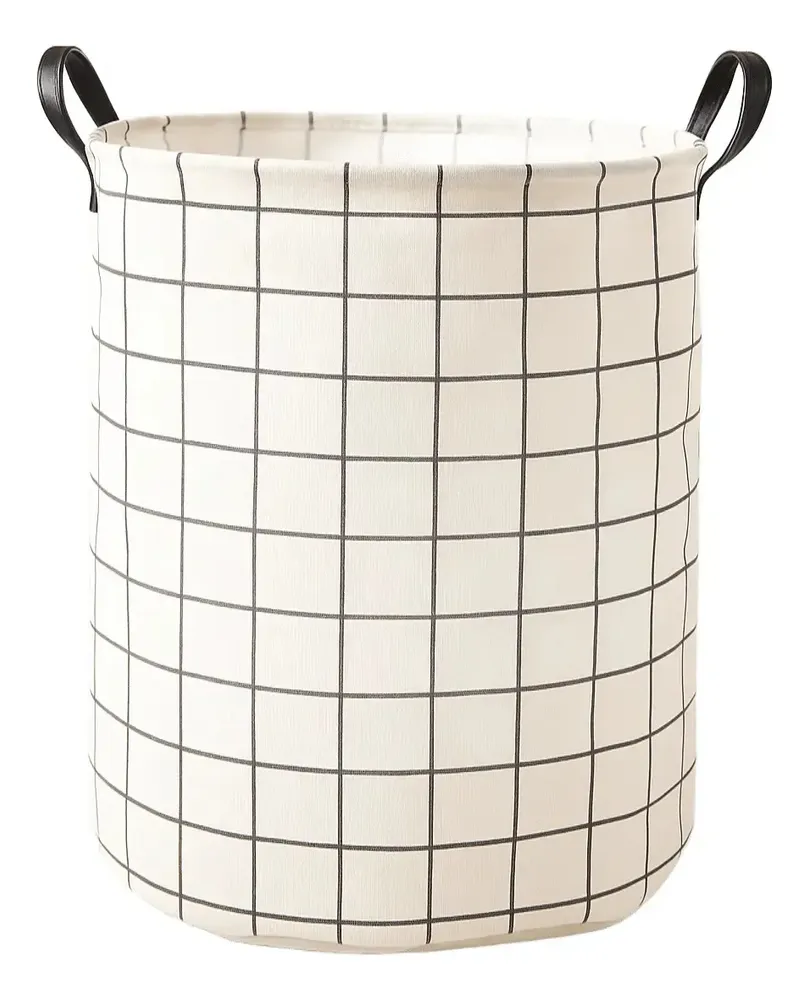 foto de Cesto Organizador Roupa Suja Dobrável Multiuso 40l Cor Branco