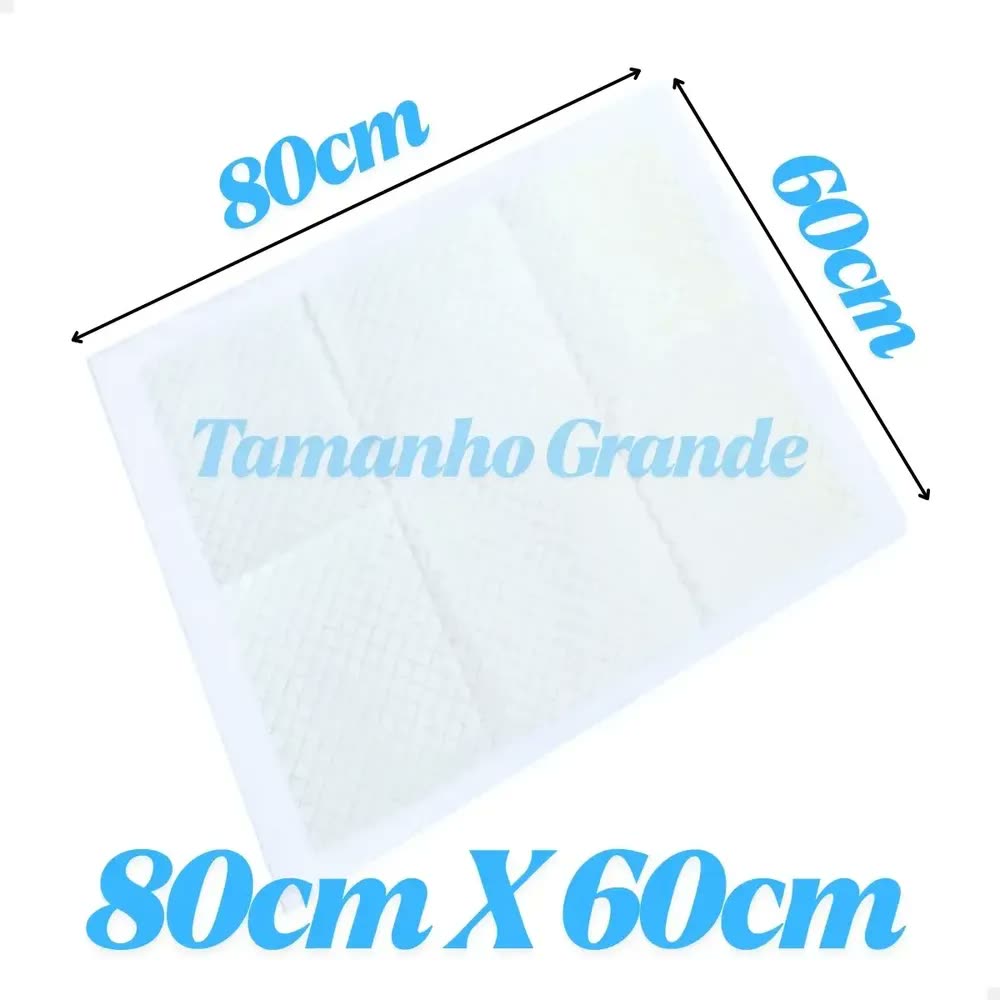 Tapete Higiênico Ultra Pet Arz 80x60cm 50 Unidades Branco