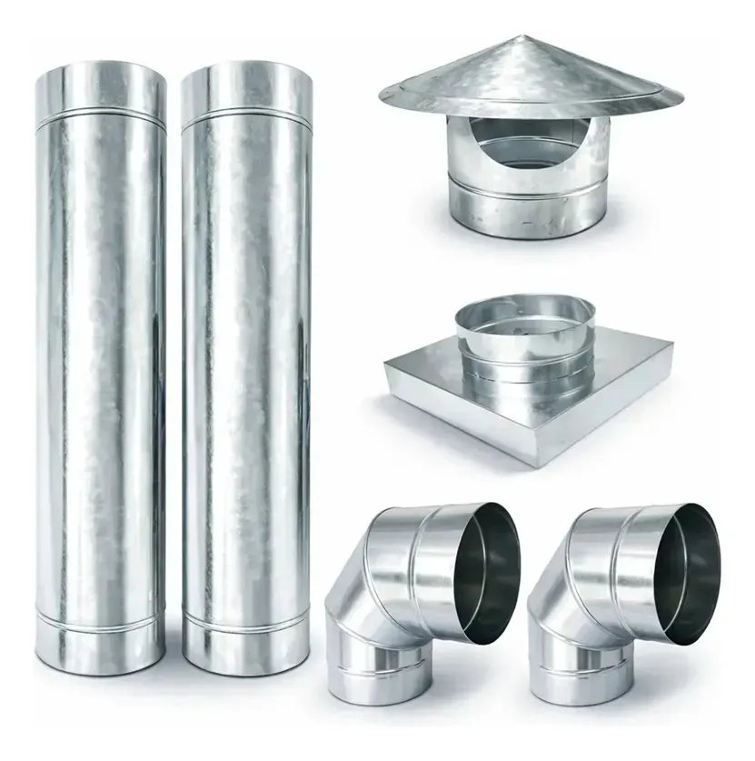 Kit Churrasqueira Pré Moldada 30x30/150mm Galvanizado