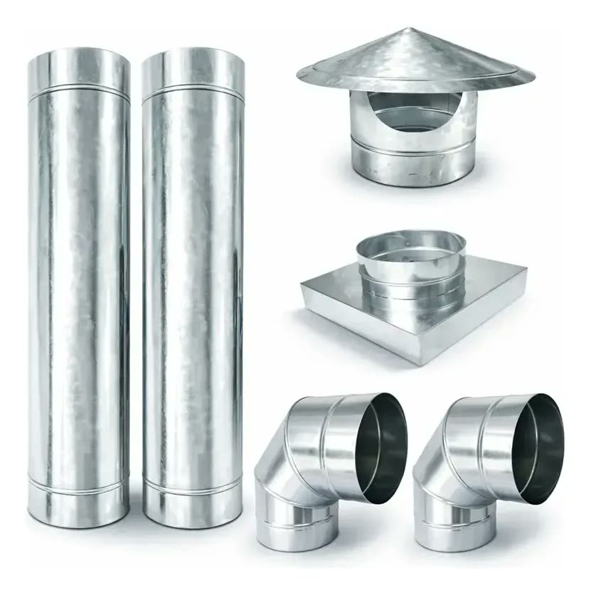 Kit Churrasqueira Pré Moldada 30x30/150mm Galvanizado