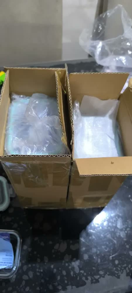foto de Kit 5 Pote Hermético Marmita 370ml Fitness Cozinha Casa Branco