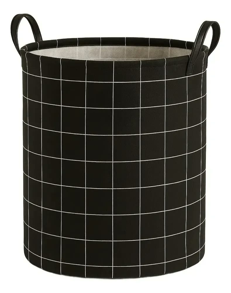foto de Cesto Organizador Roupa Suja Dobrável Multiuso 40l Cor Preto