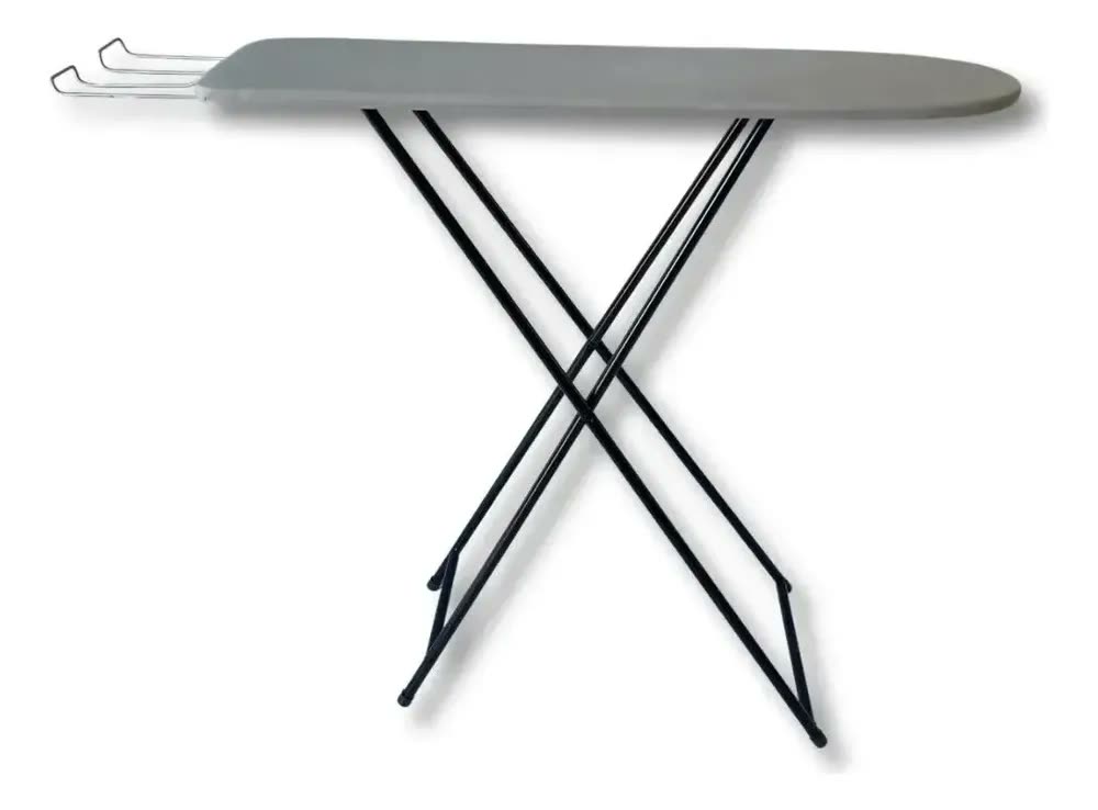 Mesa Tabua De Passar Roupa Tecido Térmico Cor Preto Lisa