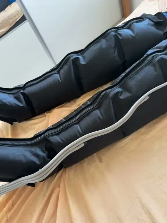foto de Botas Compressão Pneumática Massageador Elétrico Pes Preto