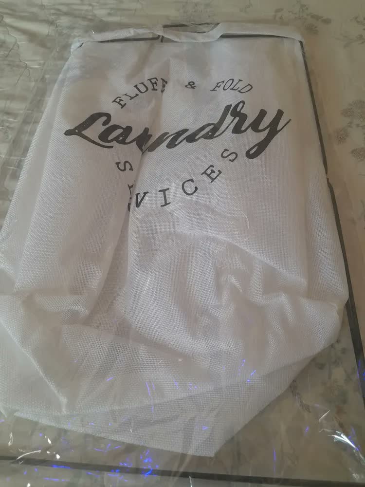 foto de Cesto Suporte Organizador Roupa Suja Dobrável Multiuso 60cm Cor Marrom-claro Lisa