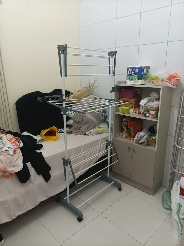 foto de Varal De Chão Grande Roupas 3 Andares Dobrável Vertical Com Rodinhas Para Apartamento Casa Cnc Do Brasil